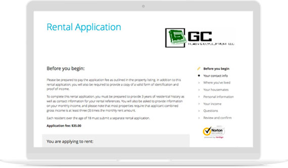 Online Rental Applications